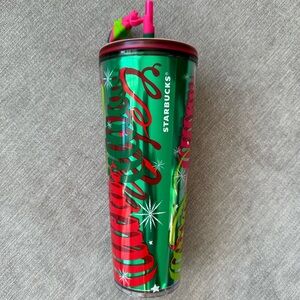 Starbucks 2023 Holiday cup with star straw topper